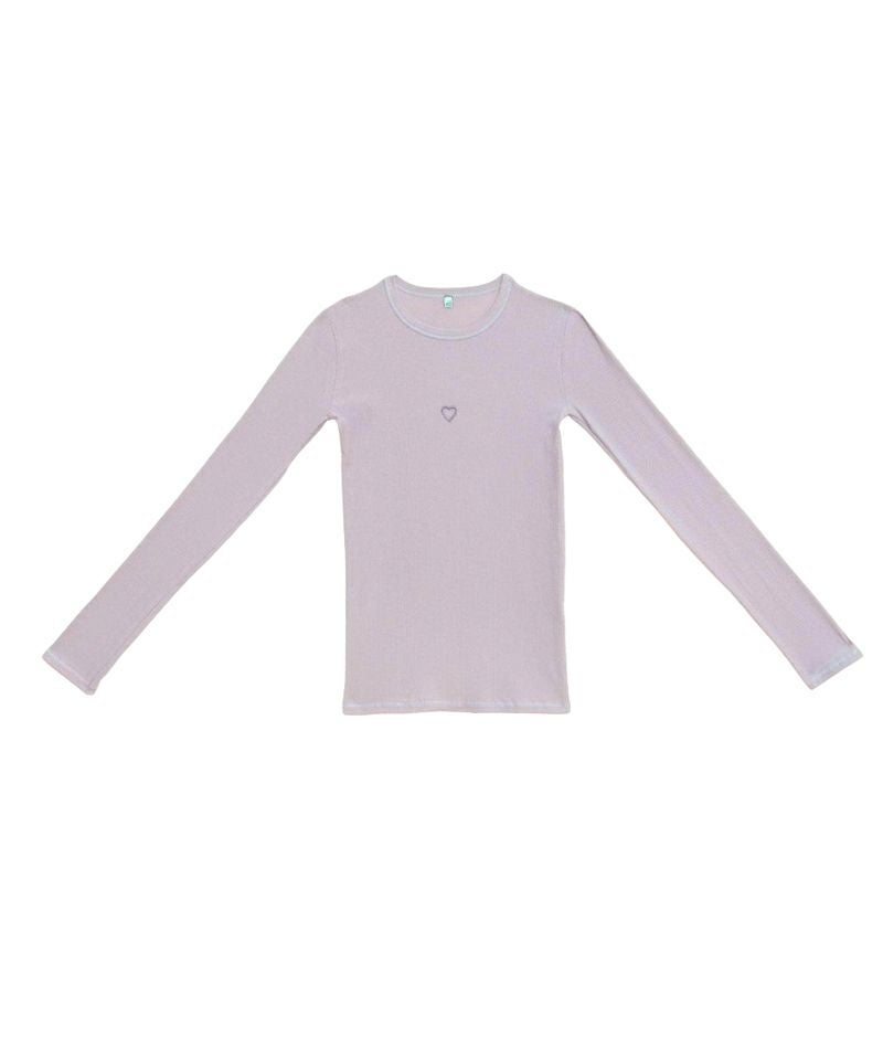 BASERANGE＞HEART LONG SLEEVE TEE | MAKES ONLINE STORE