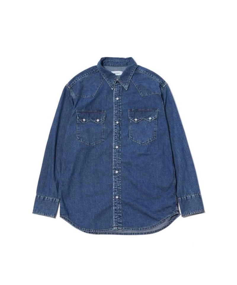 ＜MASSES＞DENIM SHIRT H.WASH
