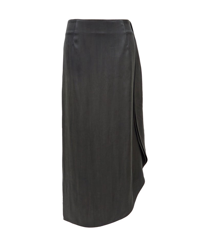 CUPRARAYONNATURALDYEDASYMMETRYSKIRT