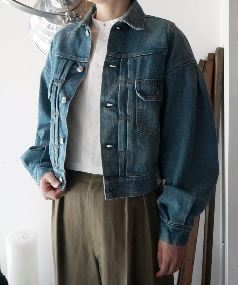 HYKE>BALLOON SLEEVE DENIM JK TYPE2/R.FIT | MAKES ONLINE STORE HYKE>BALLOON SLEEVE DENIM JK TYPE2/R.FIT | MAKES ONLINE STORE