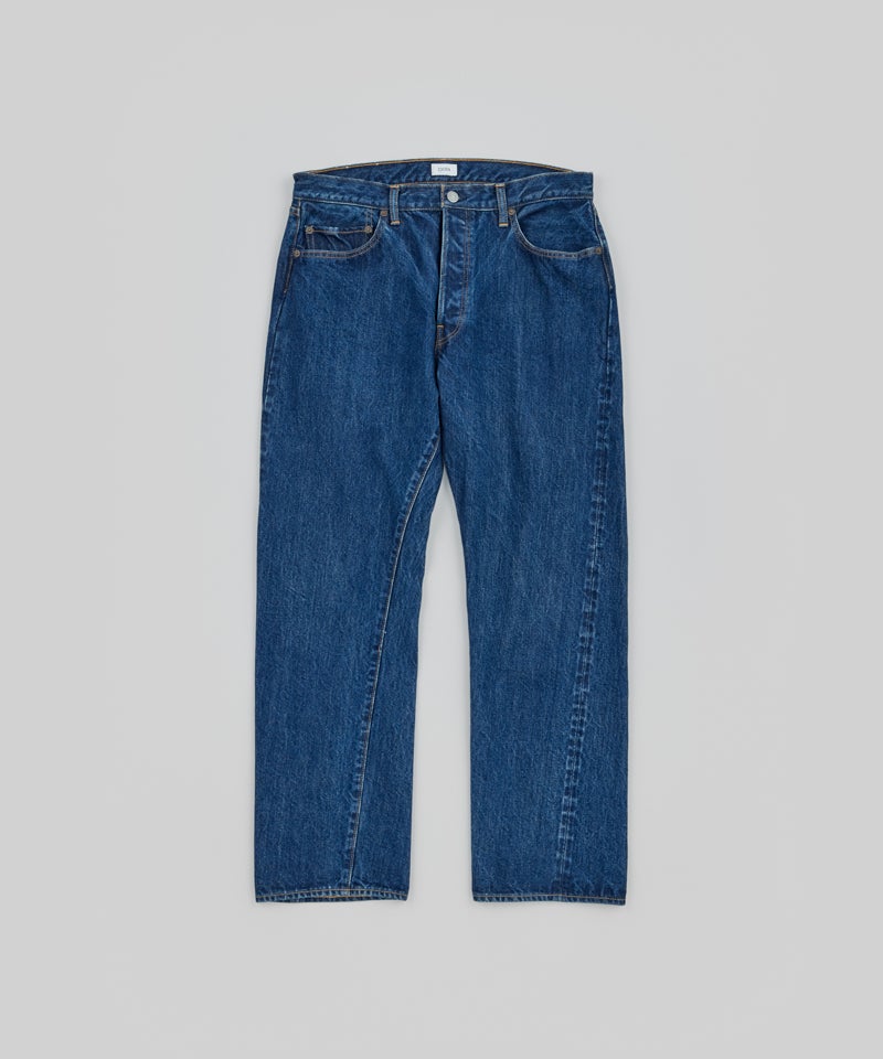 Straight 5 Pocket Pants (Real Indigo)