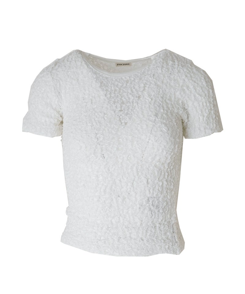INSCRIRE＞Strech Lace T-Shirt | MAKES ONLINE STORE