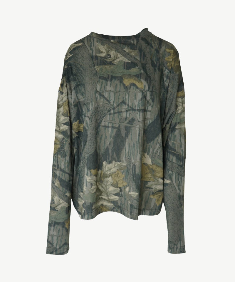 ＜INSCRIRE＞Cotton Silk Over Size Long T- Shirt