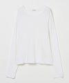 ＜INSCRIRE＞Cotton Silk Over Size Long T- Shirt