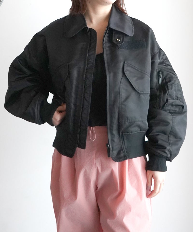Mame Kurogouchi＞Nylon Twill 3D Embroidery Flight Jacket | MAKES