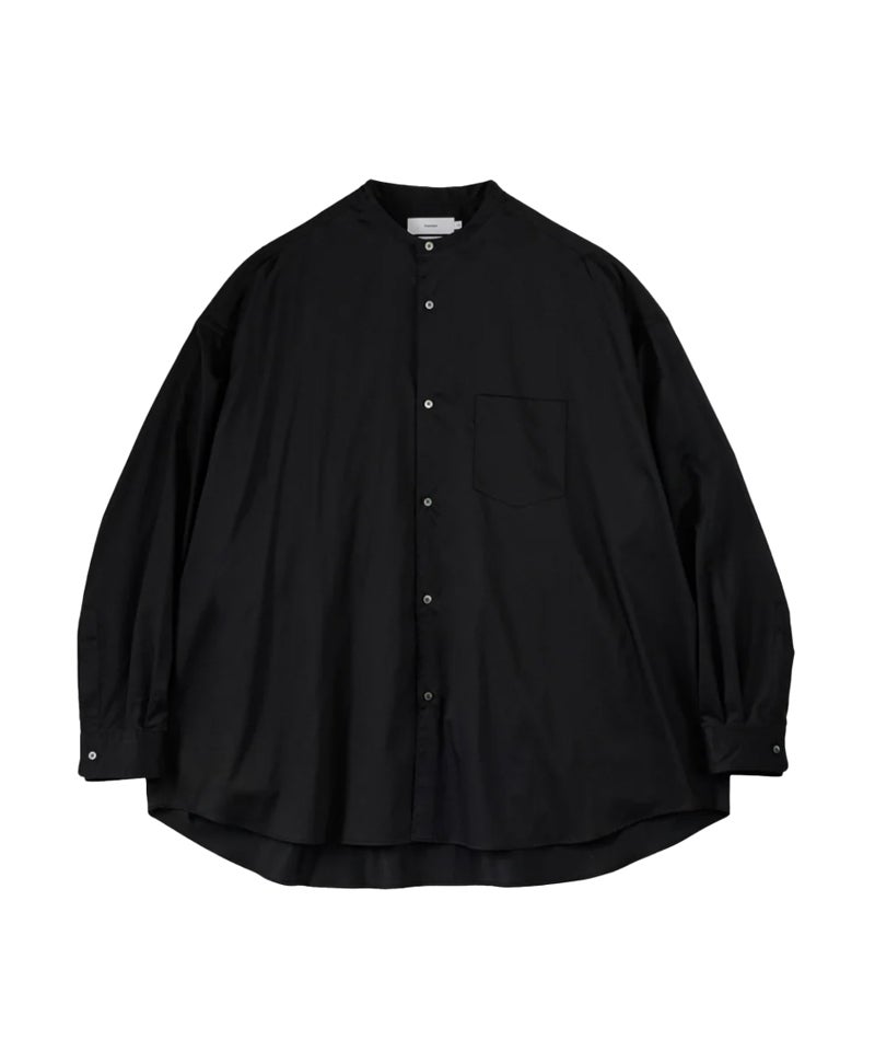 Graphpaper＞Silicon Poplin Oversized Band Collar Shirt | MAKES