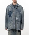 ＜MAISON MIHARAYASUHIRO＞STRIPE DENIM CHORE JACKET