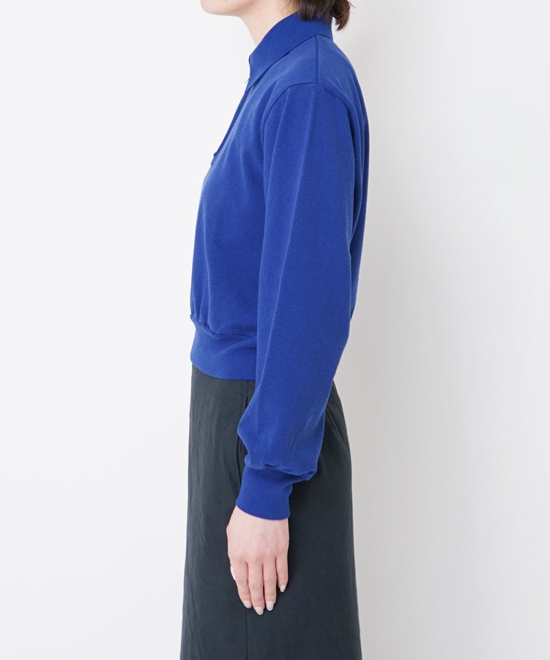 blurhms＞Co/Silk Nep Harf-Zip P/O | MAKES ONLINE STORE
