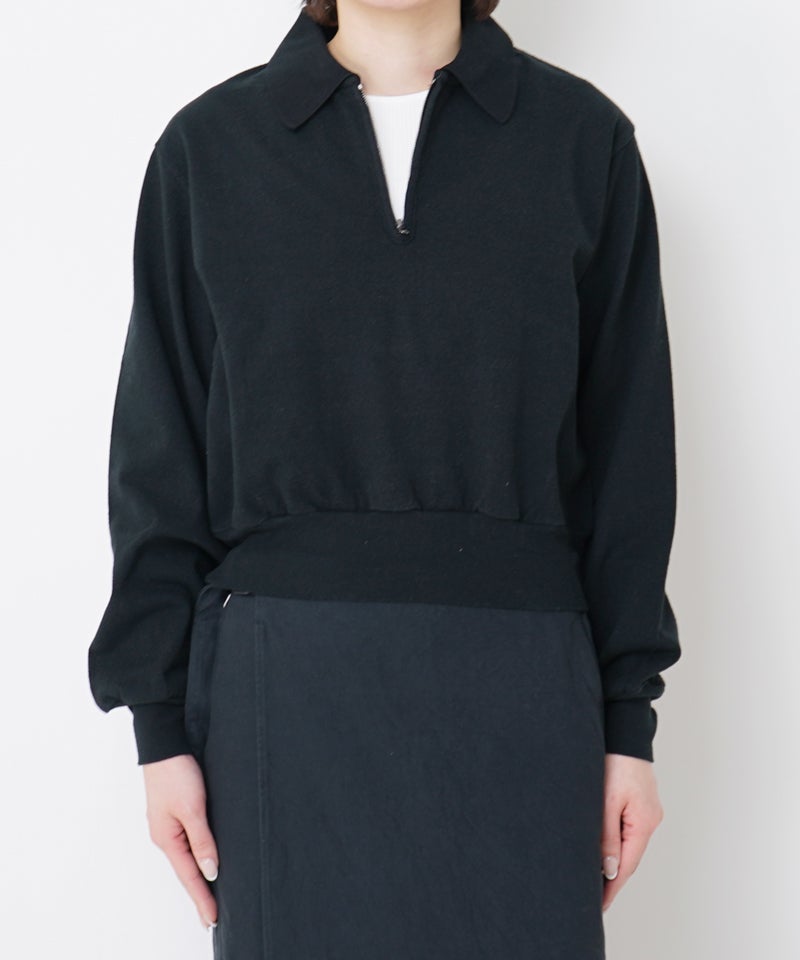 blurhms＞Co/Silk Nep Harf-Zip P/O | MAKES ONLINE STORE