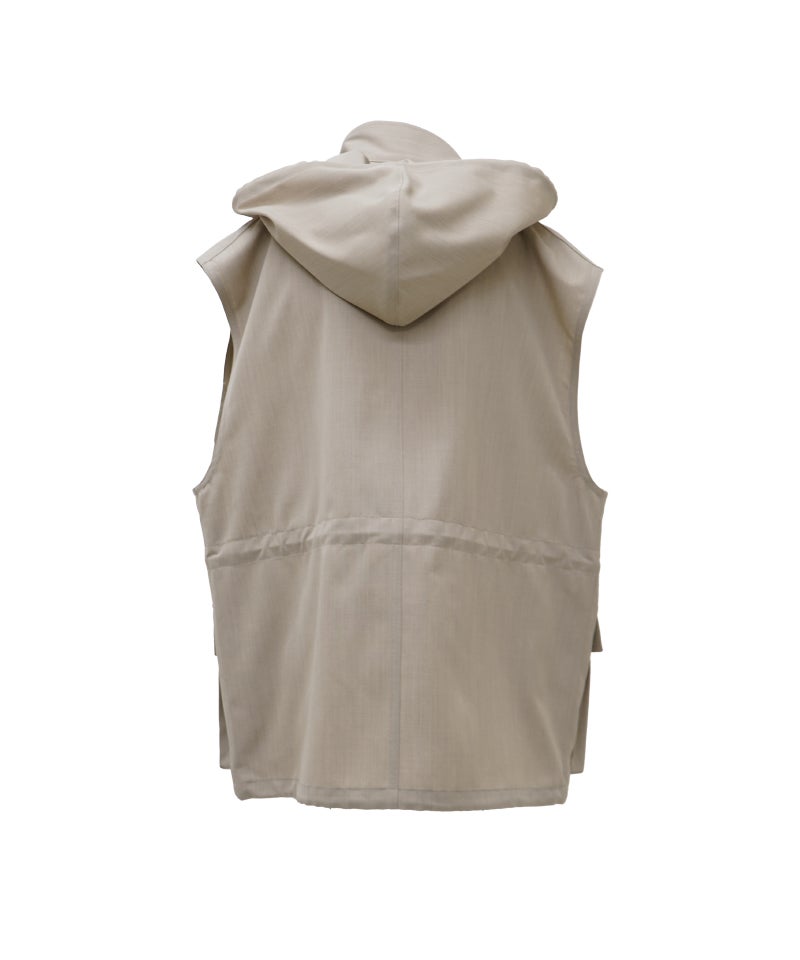 AURALEE＞WOOL MAX CANVAS OVER VEST | MAKES ONLINE STORE