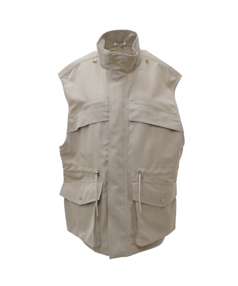AURALEE＞WOOL MAX CANVAS OVER VEST | MAKES ONLINE STORE