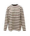 ＜AURALEE＞GRADIENT STRIPE JERSEY L/S TEE