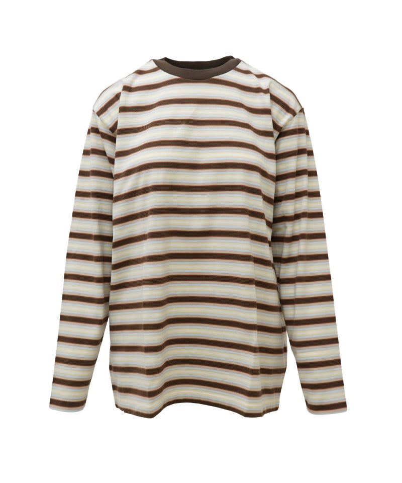 ＜AURALEE＞GRADIENT STRIPE JERSEY L/S TEE