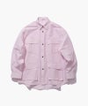 SILK LINEN POPLIN JUNGLE FATIGUE SHIRT