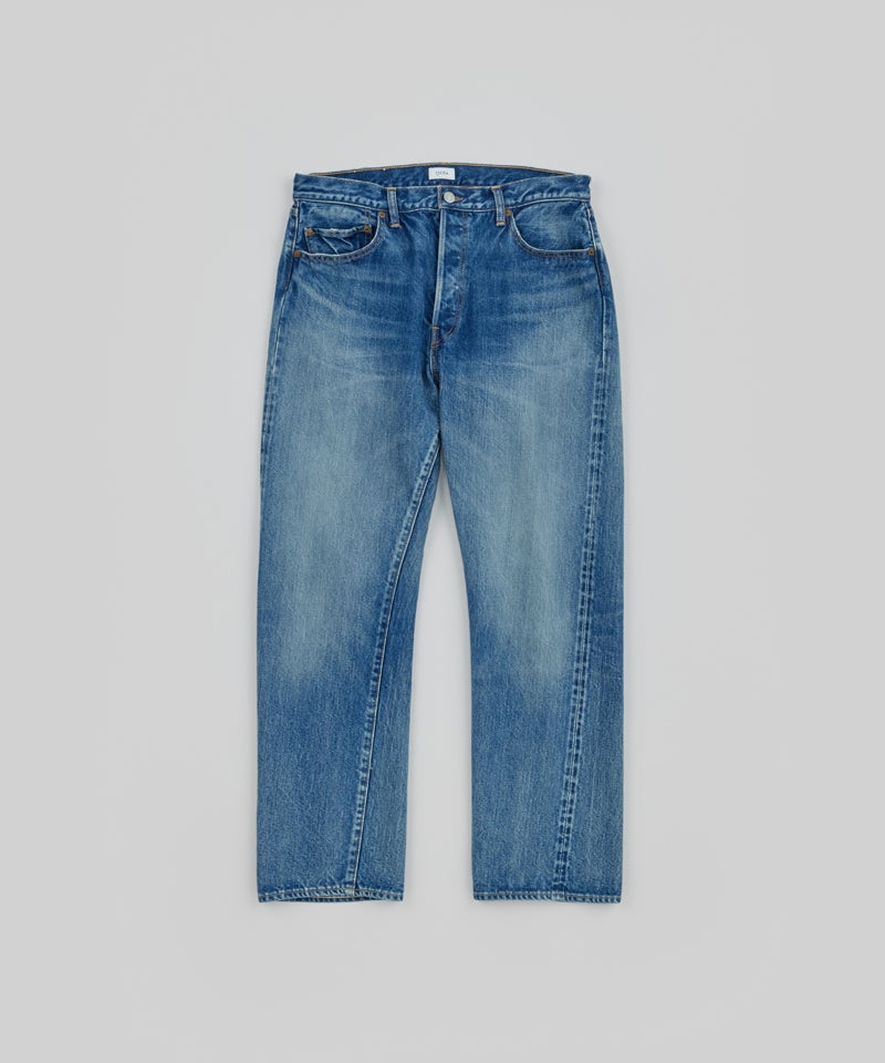 Straight 5 Pocket Pants (Real Indigo)