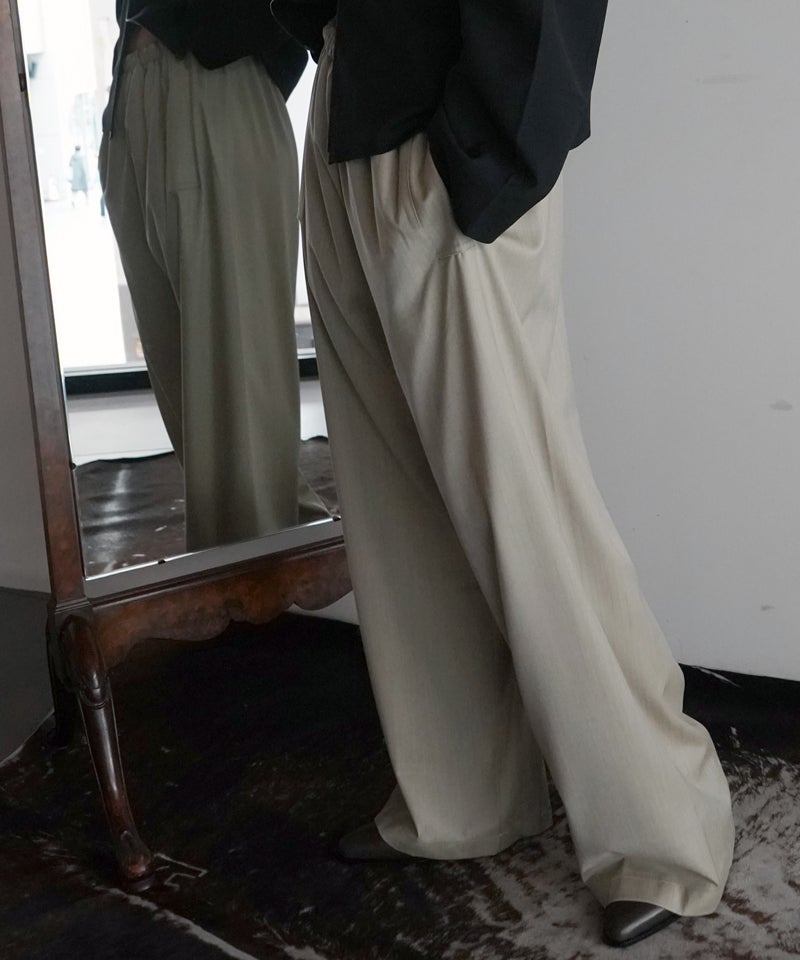 RAINSYSTEM WOOL FLAP POCKET TROUSERS