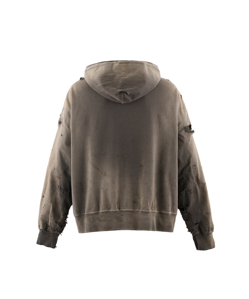 SAINT MICHAEL＞DOUBLE FACE ZIP HOODIE / CHARCOAL | MAKES ONLINE STORE