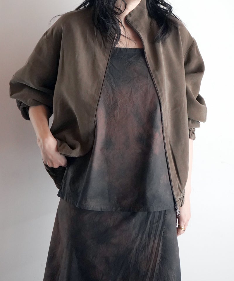 CUPRO DOUBLED ZIPPER JACKET