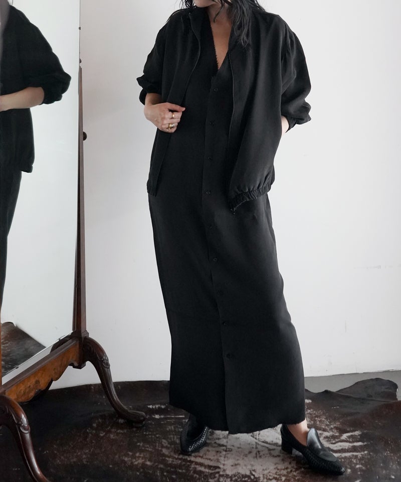 CUPRO SLEEVELESS DRESS