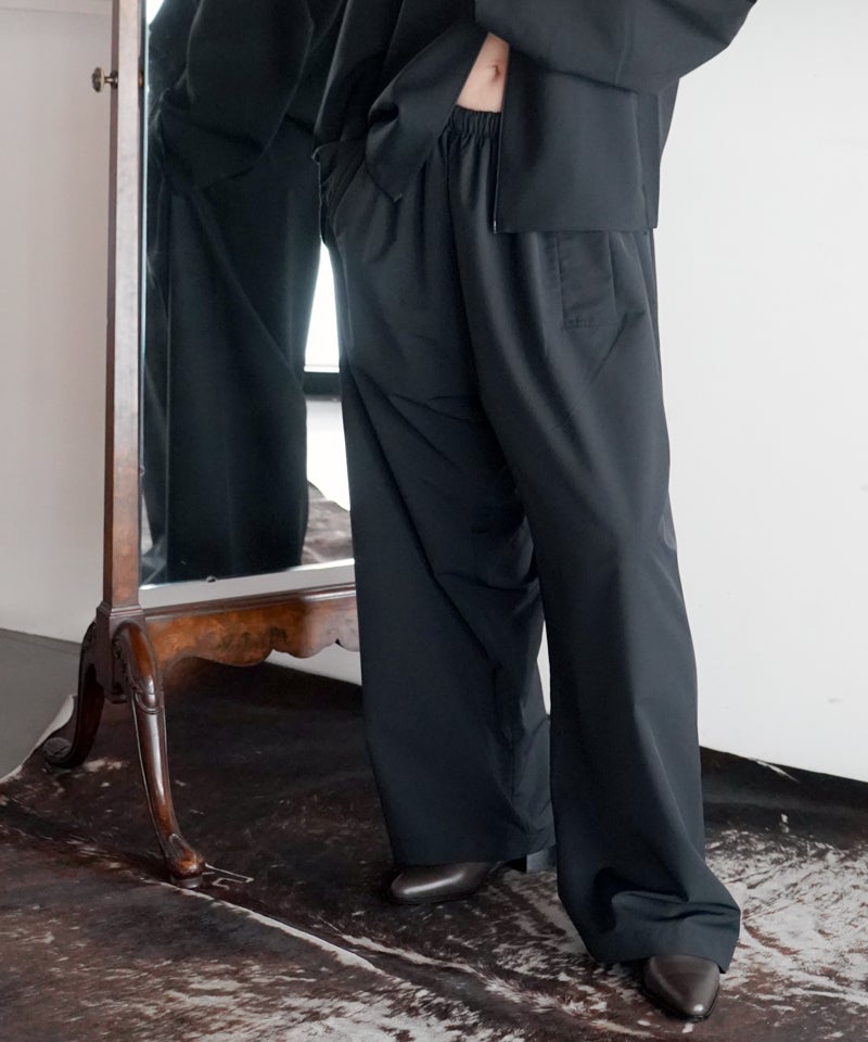 GABRIELA COLL GARMENTS＞THIN CANVAS DRAPED TROUSERS | MAKES ONLINE