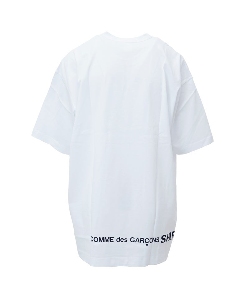 COMMEdesGARCONS SHIRT>printed cotton jersey OVERSIZED T (FQ-T008 COMMEdesGARCONS SHIRT>printed cotton jersey OVERSIZED T (FQ-T008