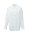 ＜COMMEdesGARCONS SHIRT＞cotton poplin plain 123/128gr shape 1 (FZ-B011-051)