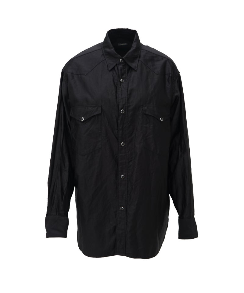 ＜COMOLI＞コットン ウエスタンシャツ