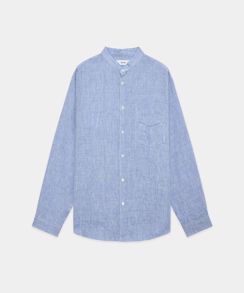 ＜marka＞BAND COLLAR SHIRT