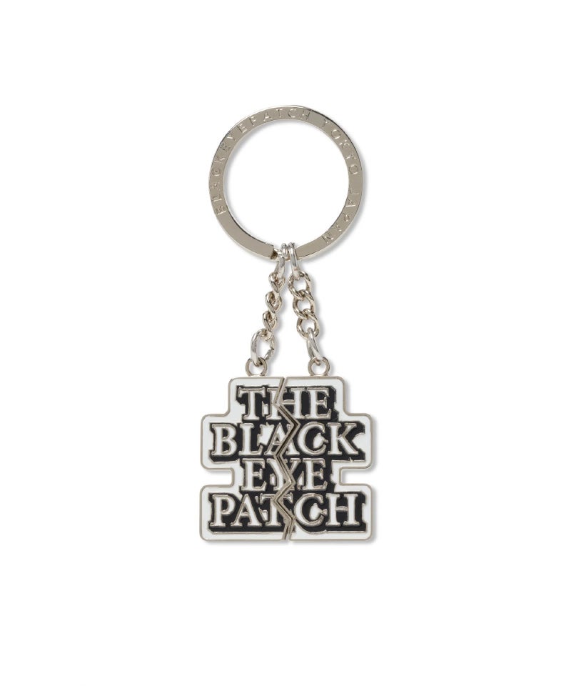 ＜BlackEyePatch＞SPLIT OG LABEL PLATE KEYCHAIN