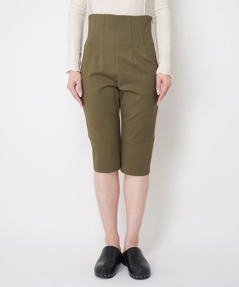 VISCOSE PONCH JERSEY HIGH RISE HALFPANTS