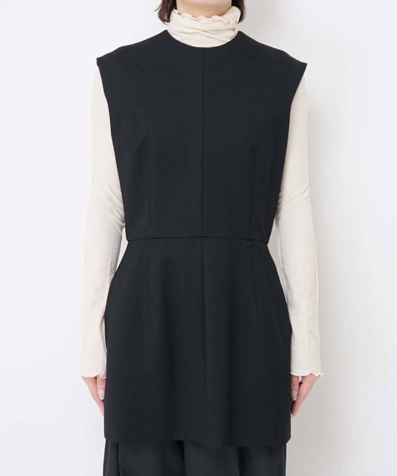 VISCOSE PUNCH JERSEY SLEEVELESS TOP