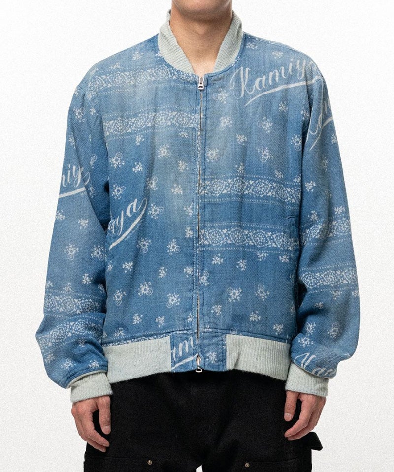＜KAMIYA＞Bandana Discharge Jacket