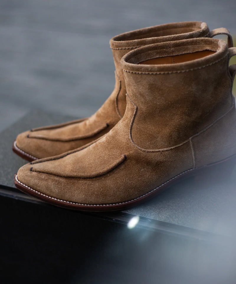 ＜The Letters＞WESTERN MOCCASIN BOOTS -KUDU SUEDE-