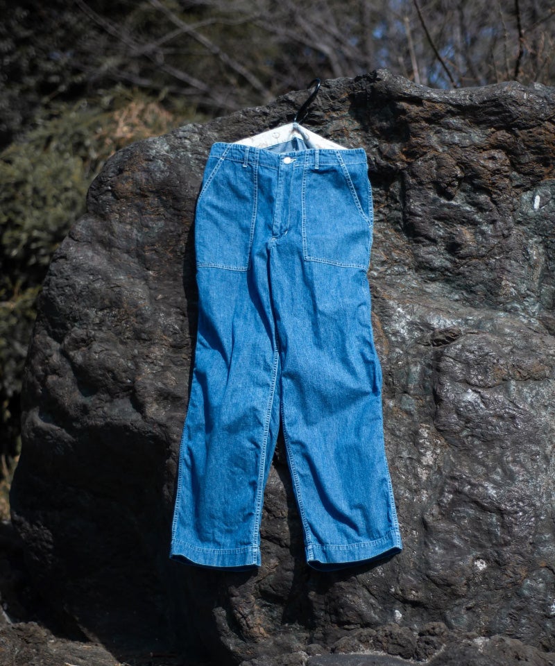 ＜The Letters＞BAKER PANTS PANTS -USED WASHED DENIM-