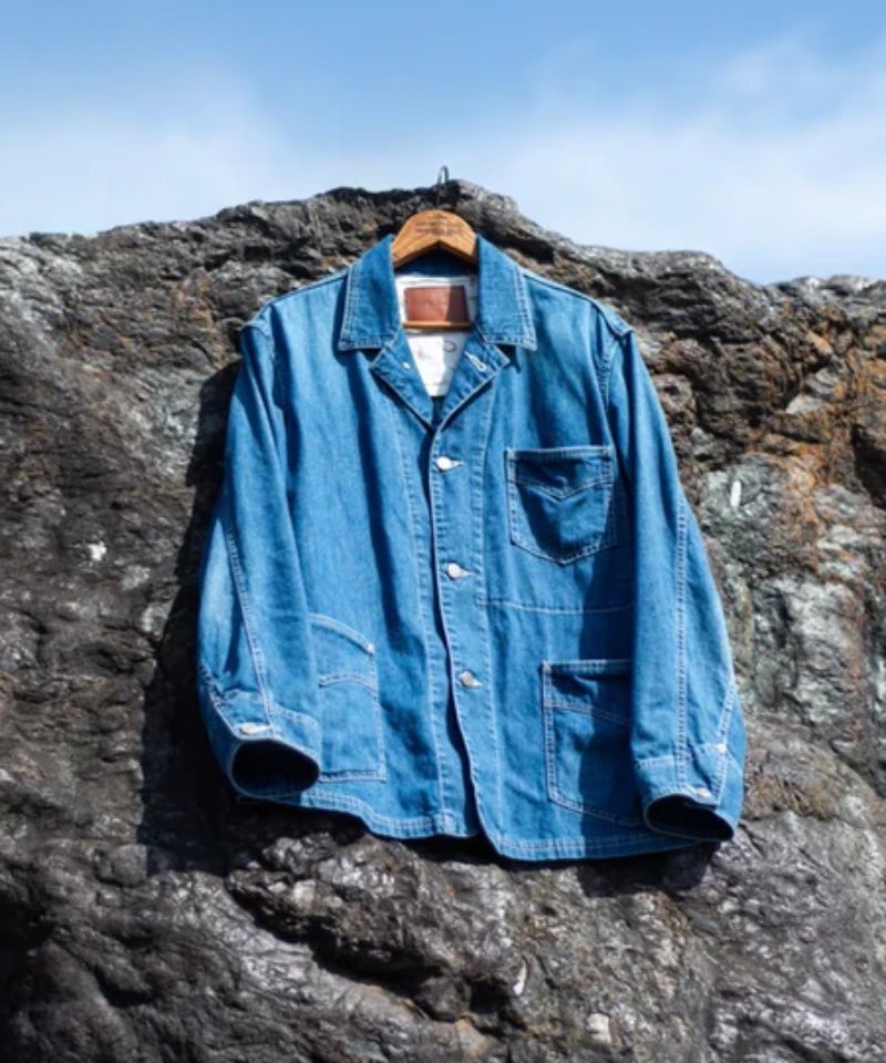 ＜The Letters＞WORKERS JACKET -USED WASHED DENIM-