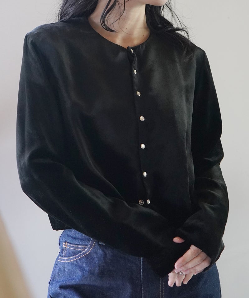 ベロア スナップカーデ