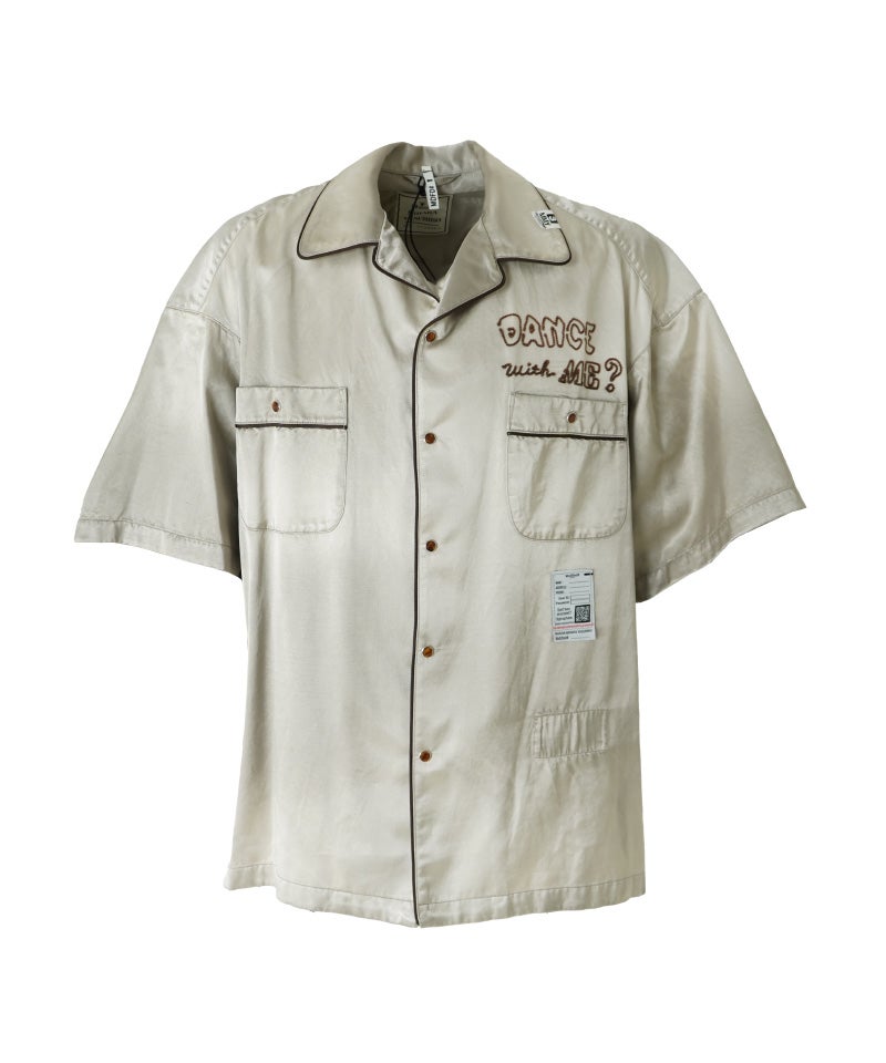 ＜MAISON MIHARAYASUHIRO＞SUN FADE H/S SATIN SHIRTS