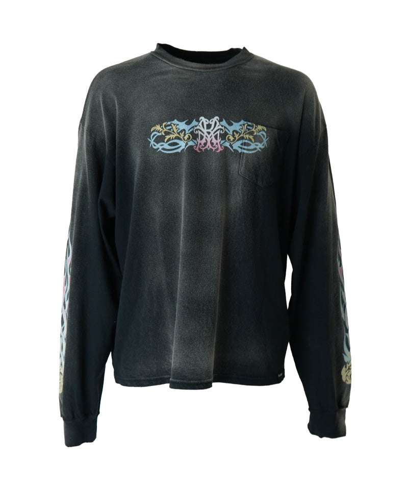 ＜KAMIYA＞“ROSE-KMY” L/S Pocket Tee