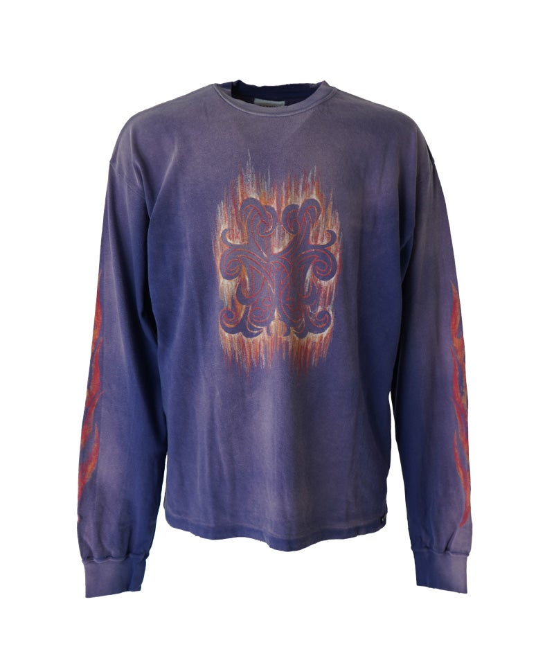 ＜KAMIYA＞“CRAYON FLAME KMY” L/S Tee