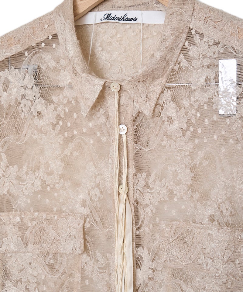Midorikawa＞LACE SHIRT | MAKES ONLINE STORE