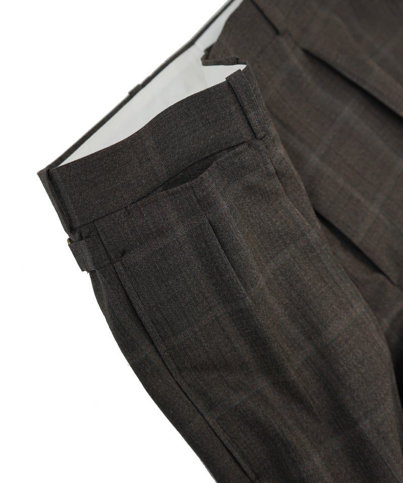 MAATEE&SONS＞JEFFERLY / 杢 brwn check | MAKES ONLINE STORE