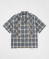 ＜LASTMAN＞OMBRE PLAID CURBAN SHIRTS (SS)