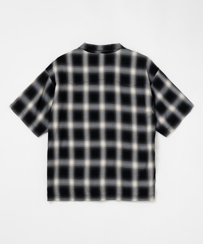 LASTMAN＞OMBRE PLAID CURBAN SHIRTS (SS) | MAKES ONLINE STORE
