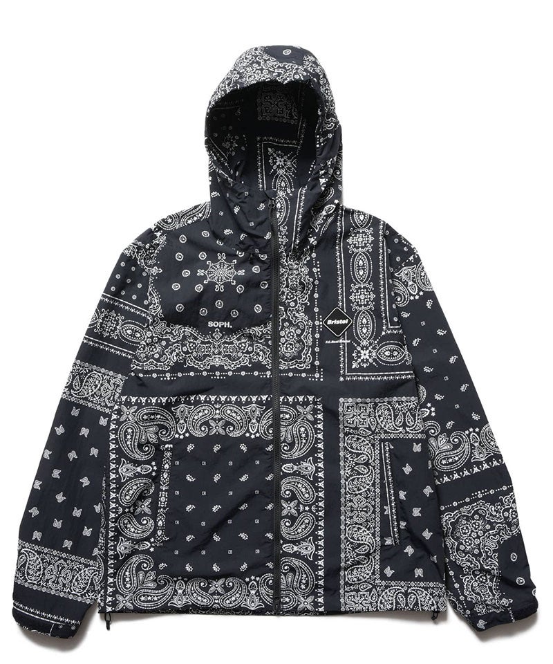 Bristol バンダナ柄 フード付きジャケット S F.C.Real Bristol＞BANDANA NYLON HOODED BLOUSON | MAKES ONLINE STORE