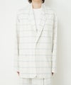 FINX COTTON GRID GRAPH CHECK JACKET