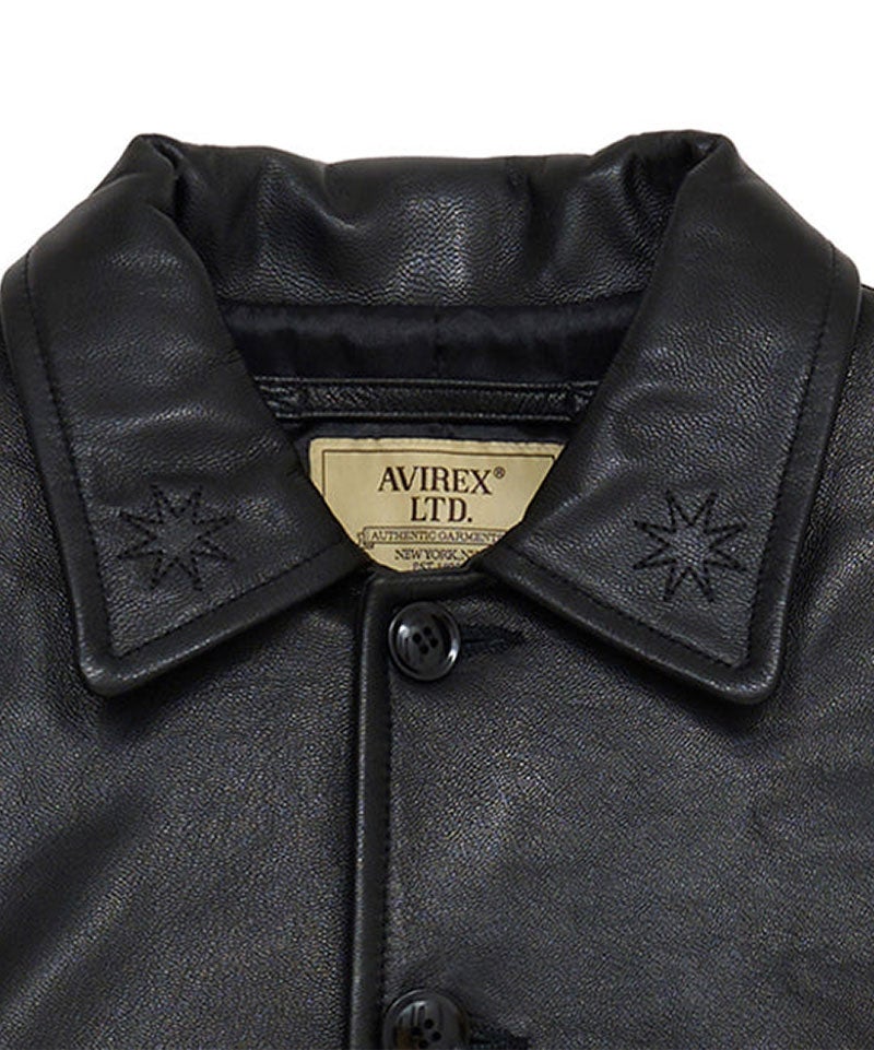 GDC＞× AVIREX Leather Carcoat | MAKES ONLINE STORE