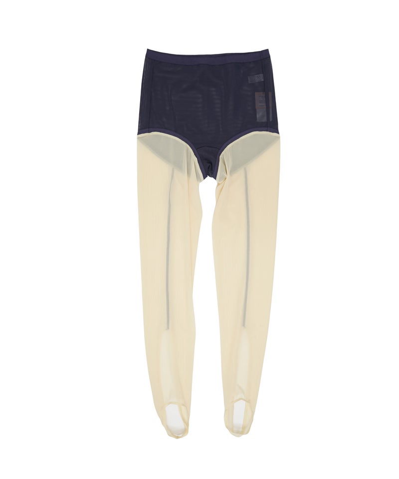 OVERNEATH Net Leggings 073 Gray Mサイズ BIOTOP(ビオトープ) / WOMEN【OVERNEATH】Net Leggings 073 (レッグ