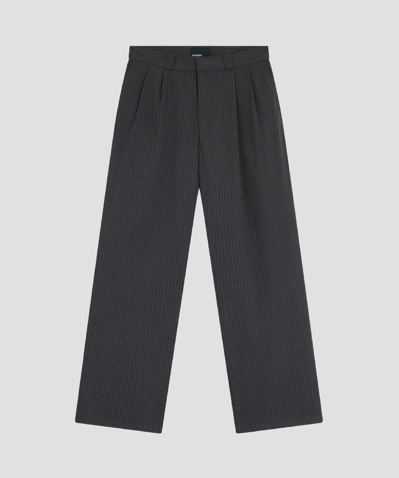 RASSVET＞PIN STRIPE SLACKER CHINO PANTS WOVEN | MAKES ONLINE STORE
