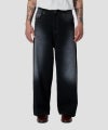 ＜RASSVET＞SUN DYED EXTRA BAGGY DENIM PANTS WOVEN