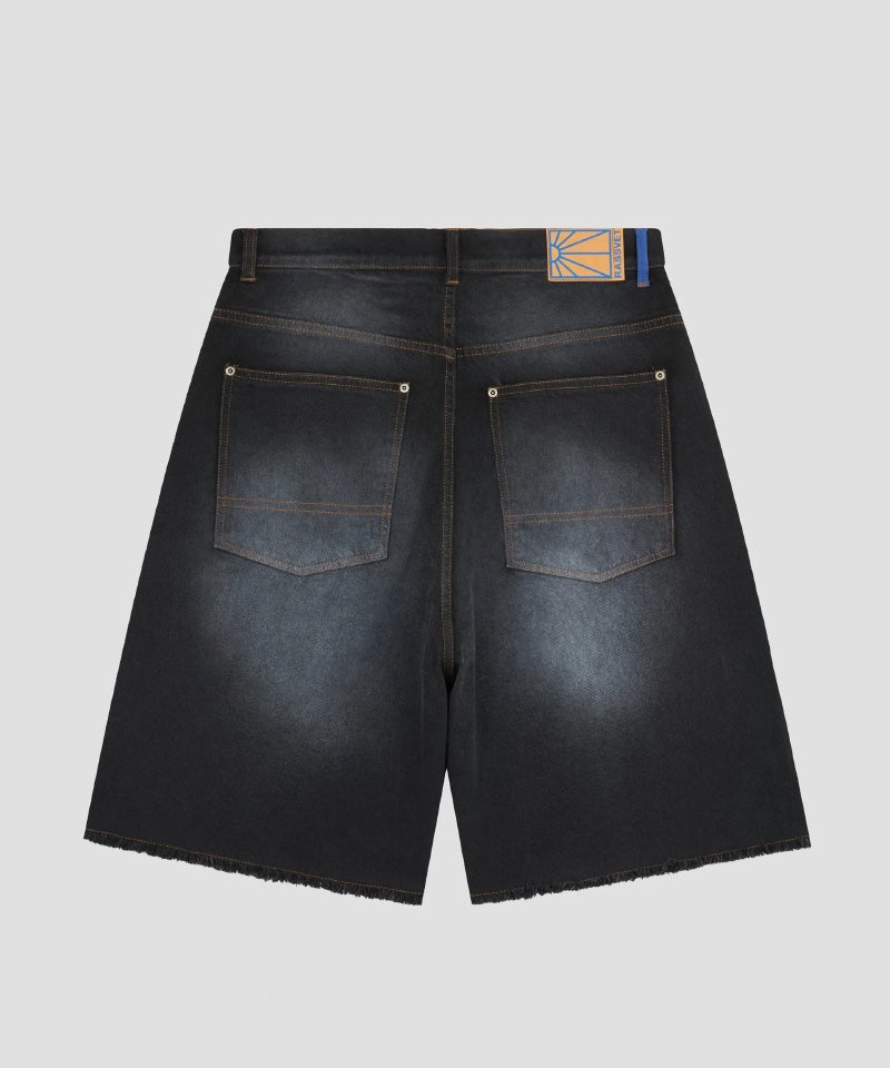 RASSVET＞SUN DYED BAGGY DENIM SHORTS WOVEN | MAKES ONLINE STORE